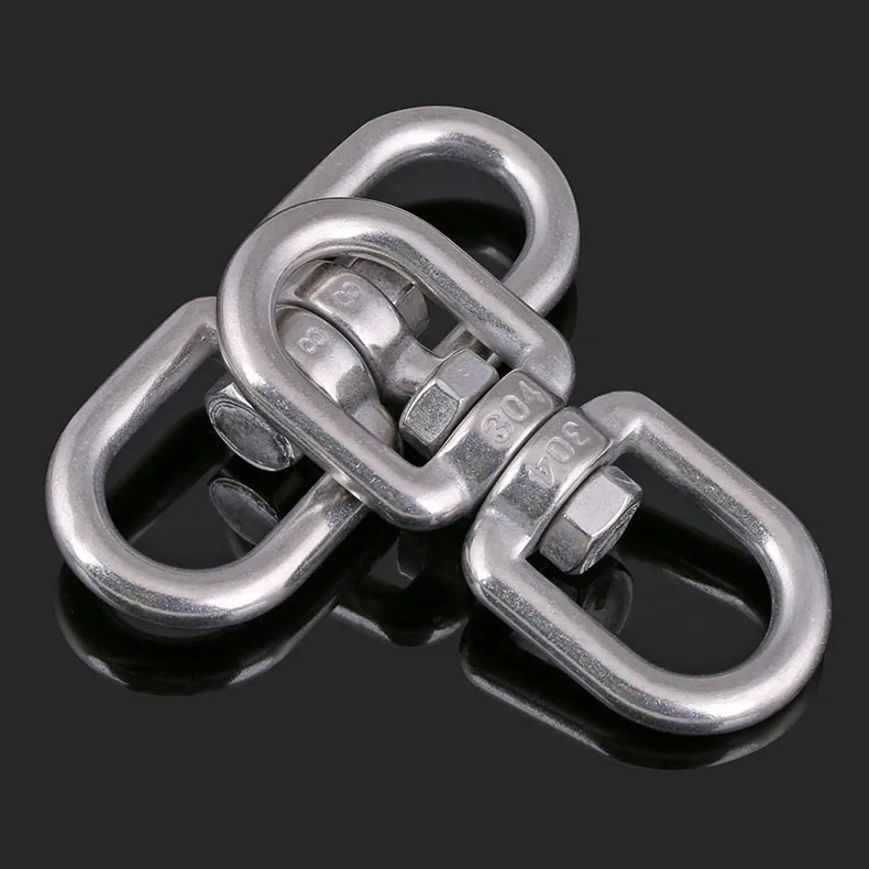 Вращающееся кольцо из нержавеющей стали 304 Универсальное с 8-кольцевой пряжкой