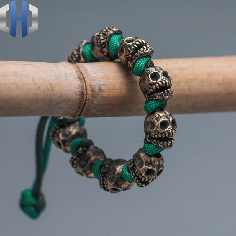 Goedkoop Originele Freehand Schedel Armband Gepersonaliseerde Diy Armband Paraplu Edc Armband Geweven Survival Armband 9Pcs Schedel