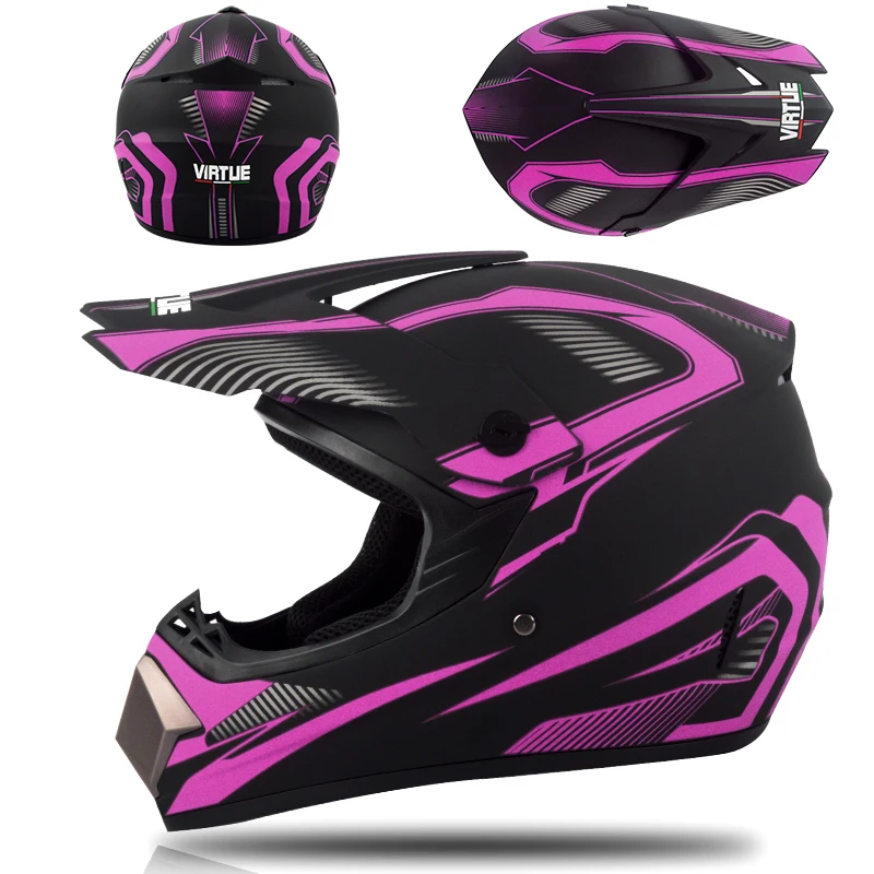 Профессиональный Гоночный Кроссовый шлем hors route Casque Moto Capacete Moto Casco внедорожный мультяшный детский мотоциклетный шлем - Цвет: Многоцветный