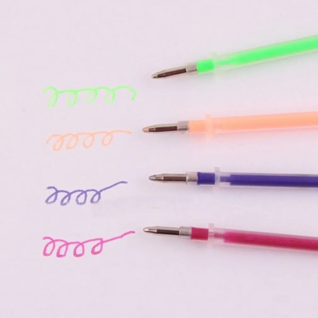 

100 PCS/set 1.0mm Multi-color Gel Pen Refills Painting Drawing Glitter Highlighters Pen Art Markers School Office Supplies