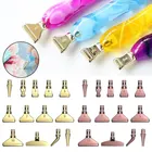 Инструмент для алмазной живописи, 3 шт., Металлическая насадка для дрели, аксессуары для алмазов, сменный металлический инструмент с несколькими пластинами (розовое золото)