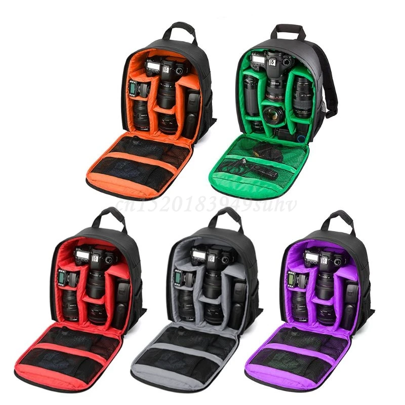 waterproof shockproof camera backpack for canon eos sony nikon dslrslr camera free global shipping