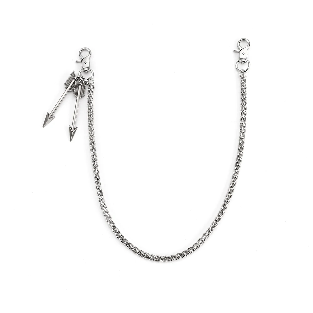 Мужская цепочка для ключей бумажник в стиле панк рок с тяжелой металлической