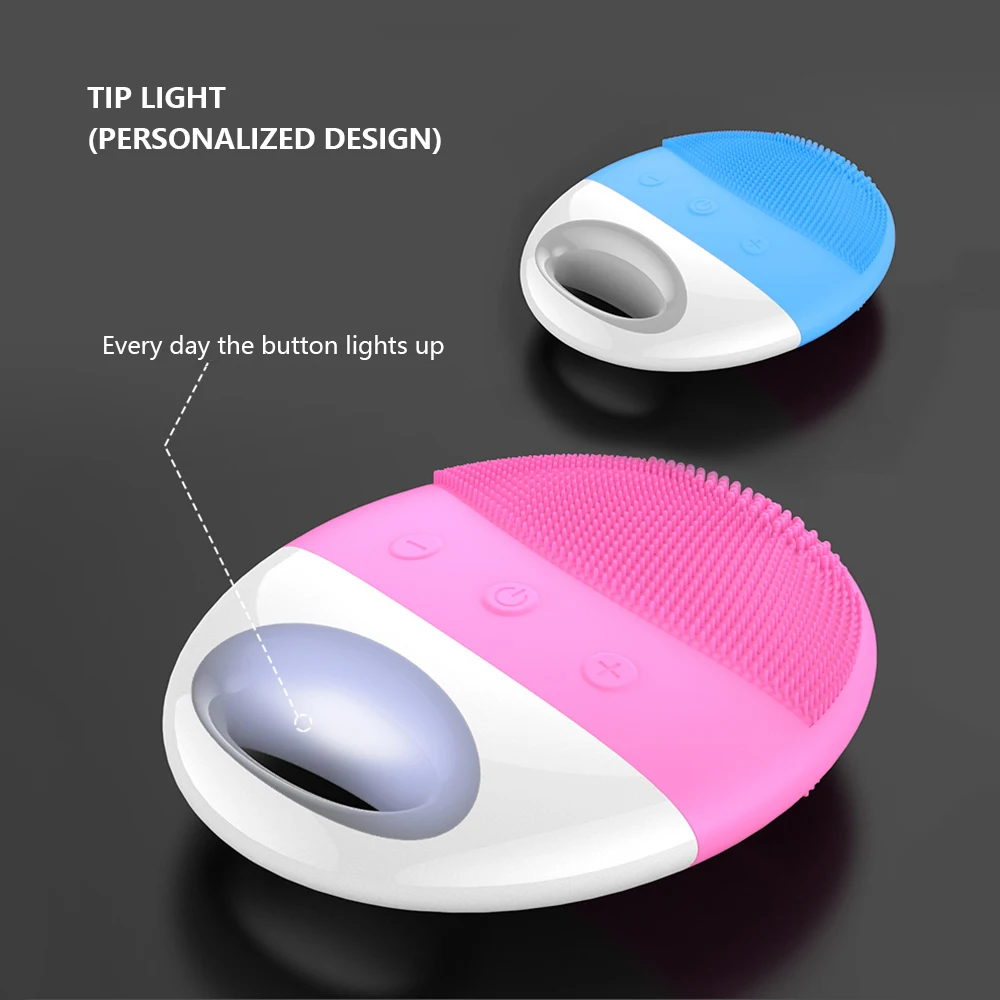 Электрическая Очищающая щетка для лица анион импортная Беспроводная без мертвых