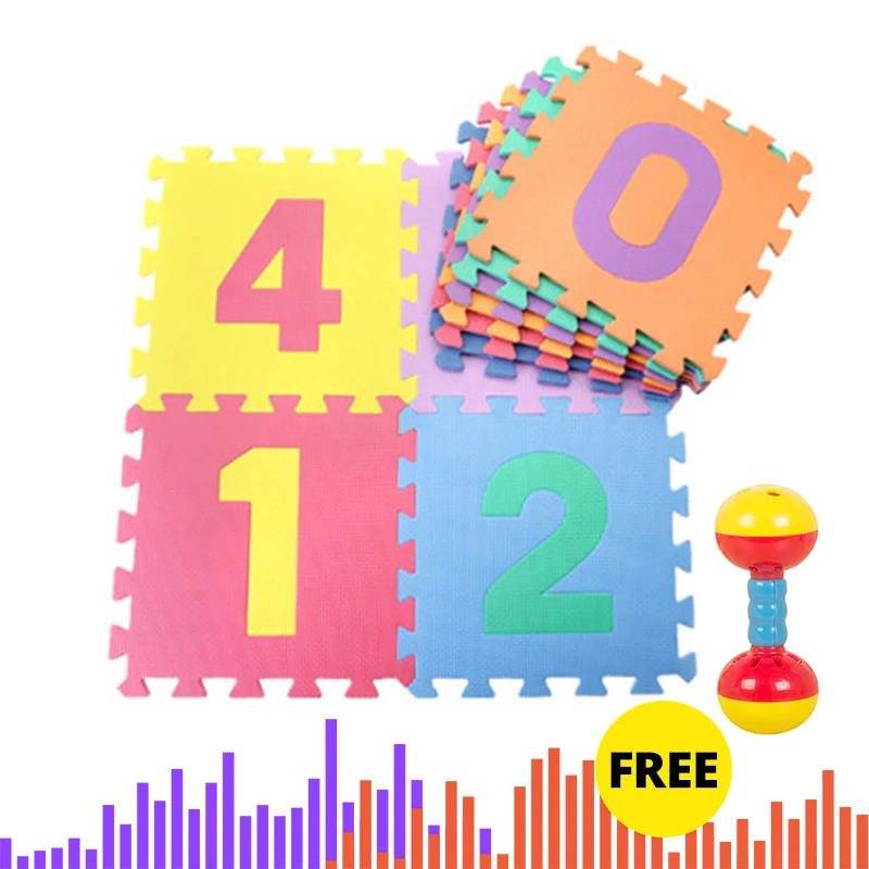 Детский коврик пазл из вспененного этилвинилацетата 10 шт.|Коврики развивающие| |