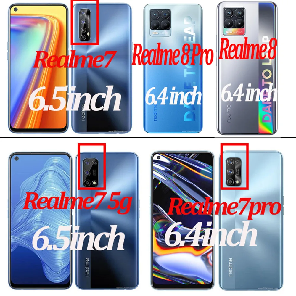 

9D Tempered Glass For Realme8 7Pro Glass Realme 7 5g Screen Protector Phone Safety Glasses Realmi Realme 8 Protective Film