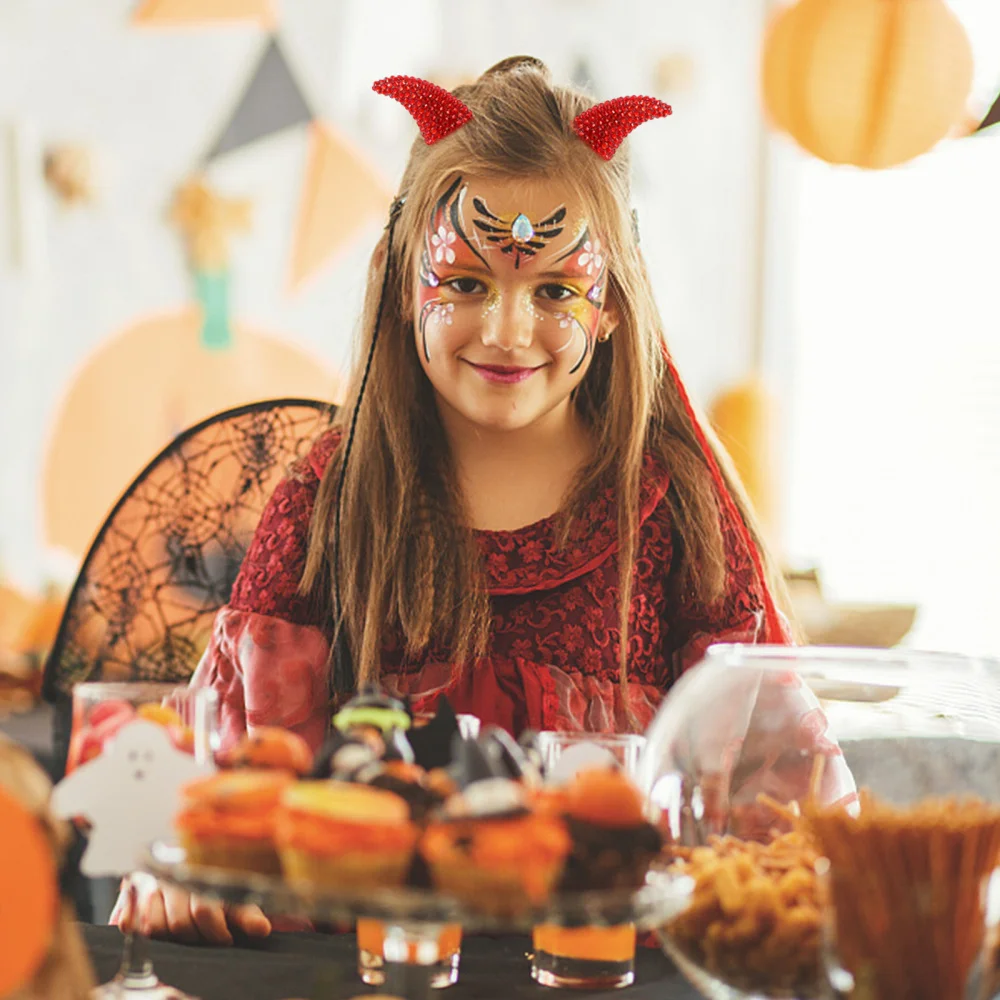 

4 Pcs Horns Headband Party Costume Accessory for Boys And Girls