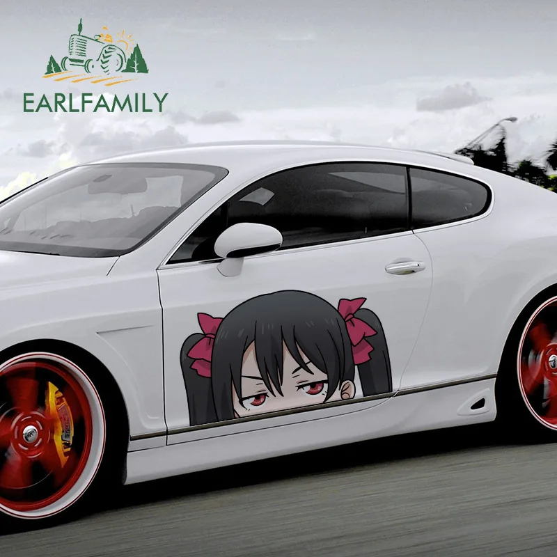 EARLFAMILY 43 см x 24 5 наклейка на кузов автомобиля LOVE LIVE PEEKER Виниловая лобовое стекло