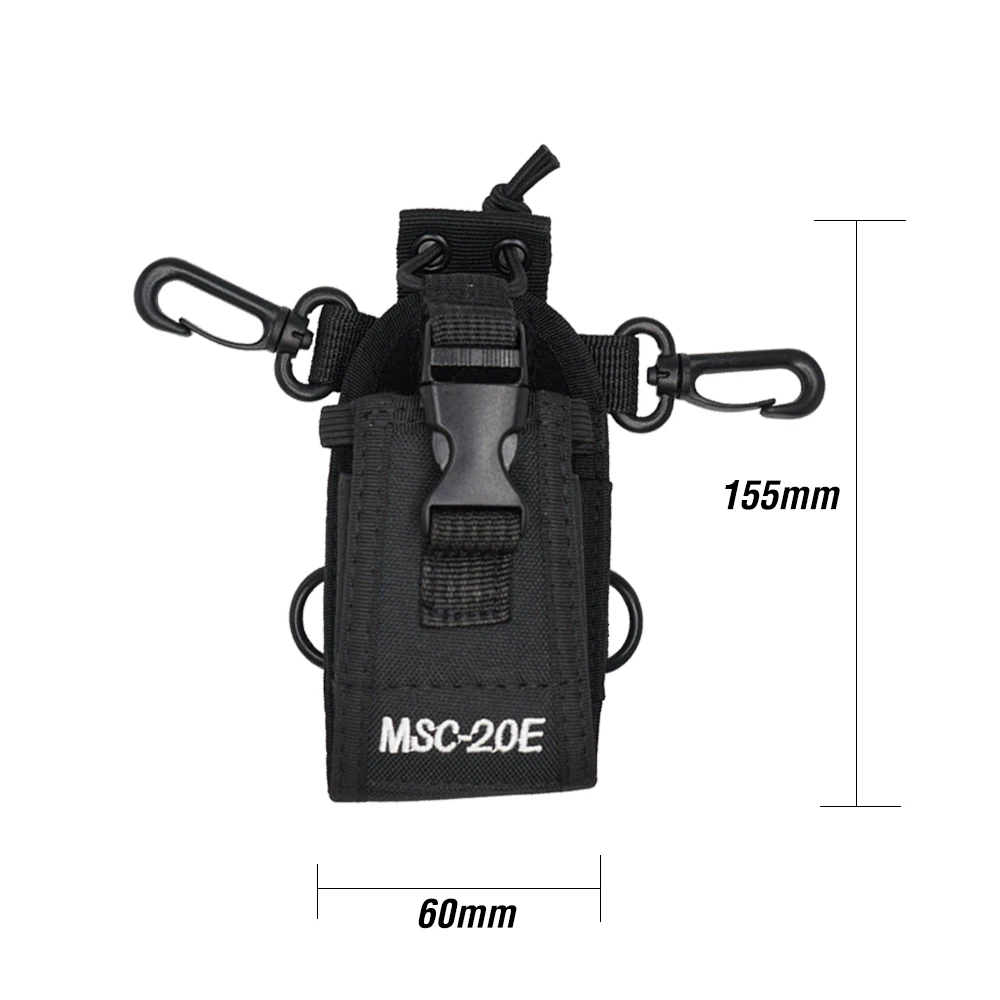 msc 20e nylon multi function pouch bag holster carry case for mototrola baofeng 888s uv 5r uv 82 uv 9r plus bf888s walkie talkie free global shipping