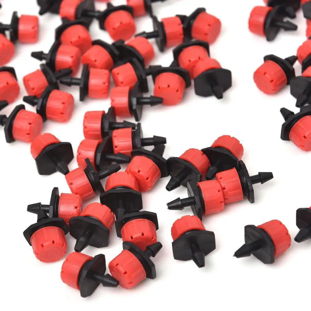 

100pcs Adjustable Dripper 0-70l/H for Irrigation Sprinklers Watering Garden Watering Tools