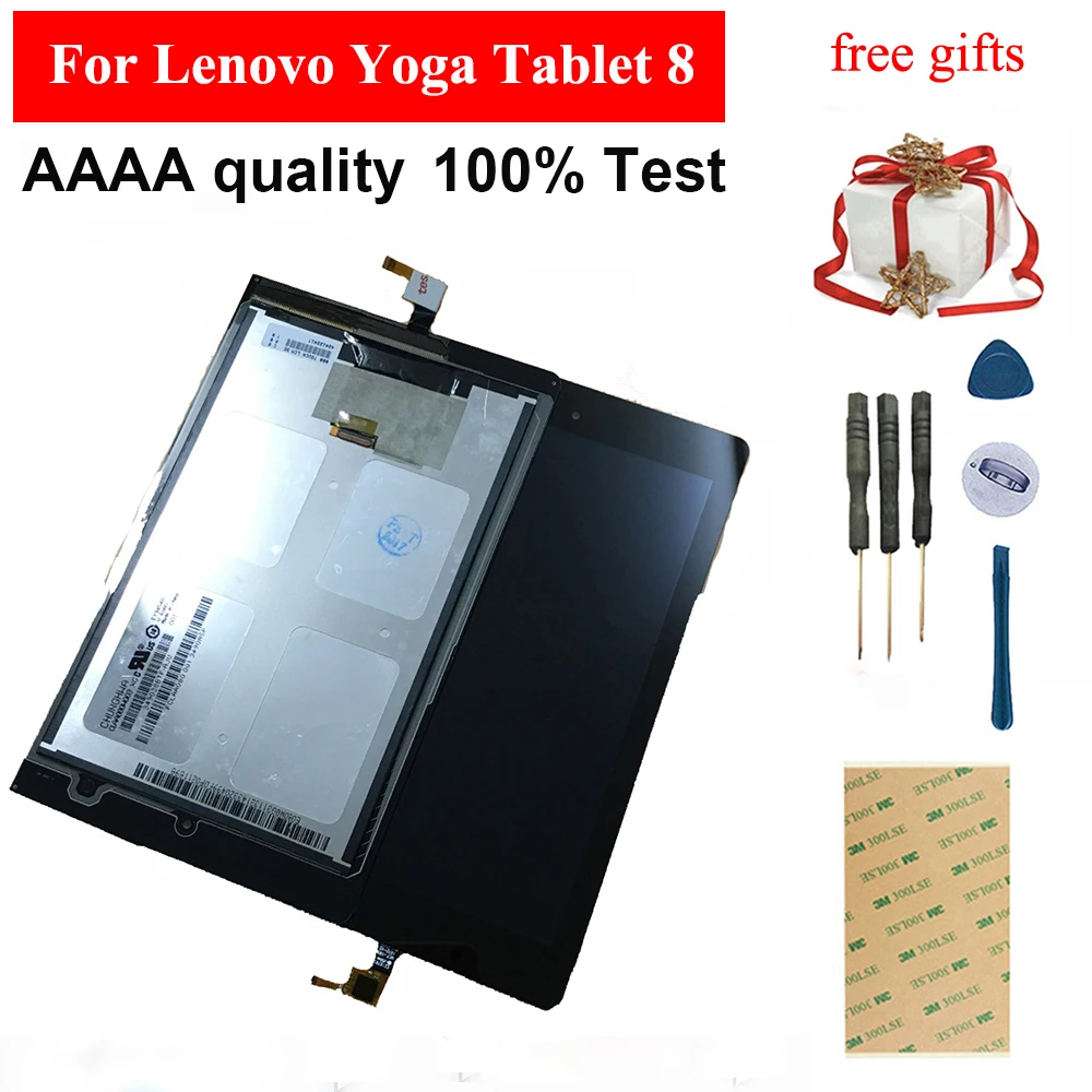 Для lenovo Yoga Tablet 8 B6000 полный сенсорный экран дигитайзер стекло сенсор + ЖК дисплей