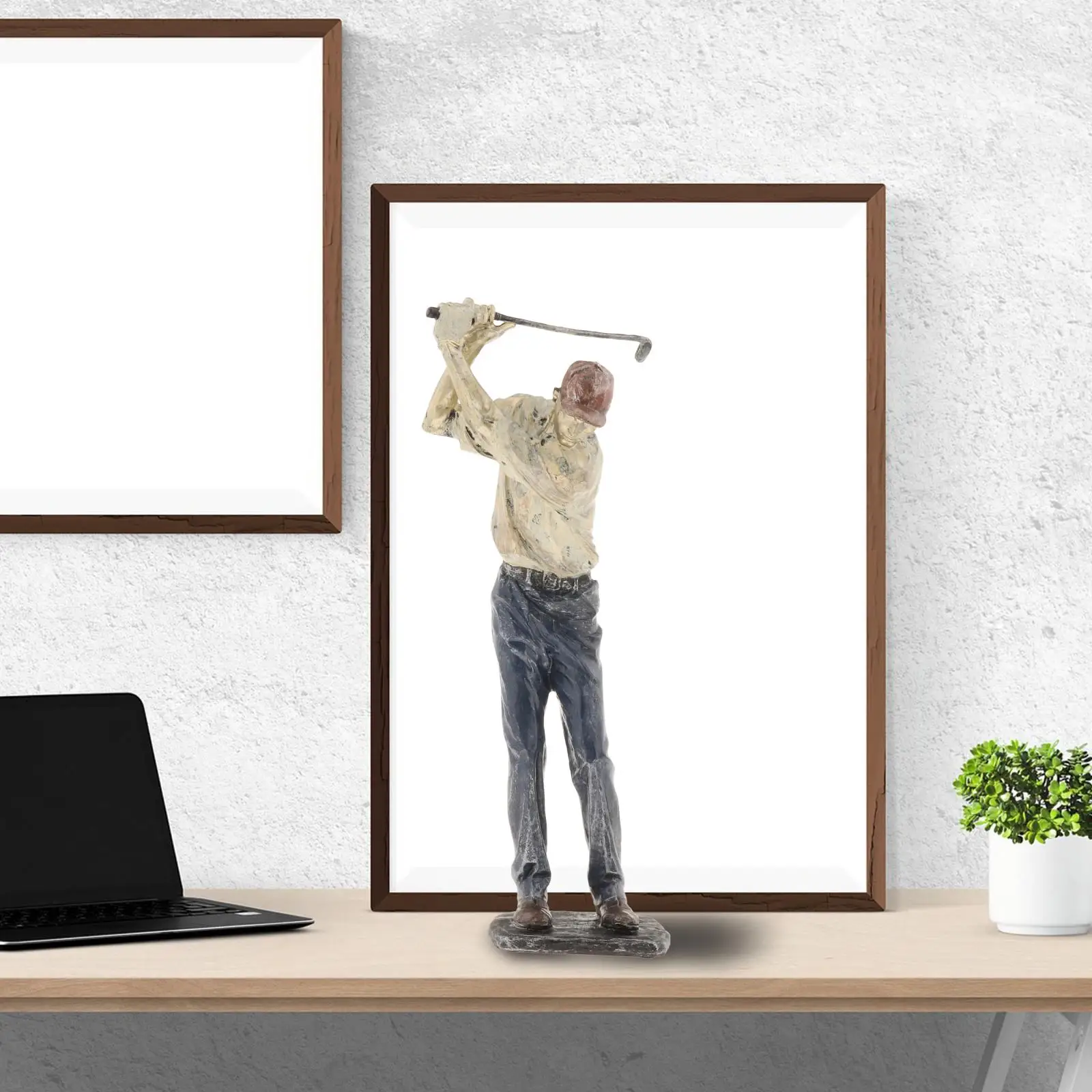 Статуя из смолы для мужчин статуя Golfer скульптура спортивное искусство дома офиса