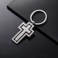 religious gifts metal keychain new personality rotating cross key chain car pendant activity by custom gift items k2401