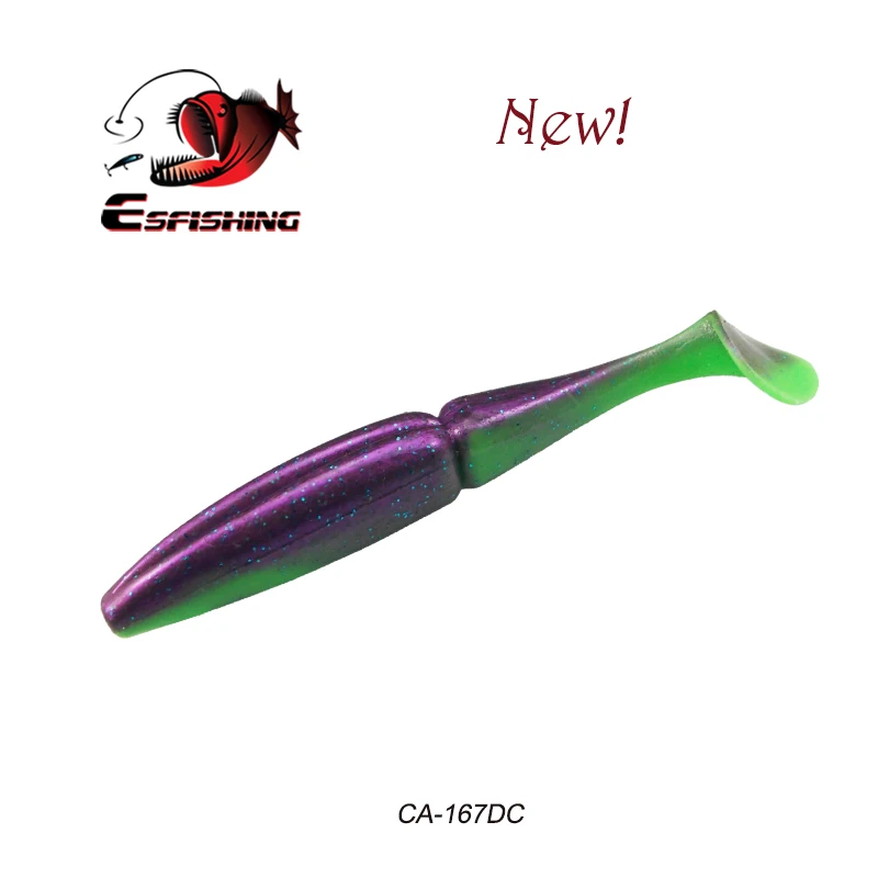 ESFISHING качество приманки Easy Shiner от Шад 100 мм 125 мм 155 мм 200 мм Pesca рыбалка мягкие воблеры, силиконовые приманки воблеры Leurre Souple - Цвет: CA167DC