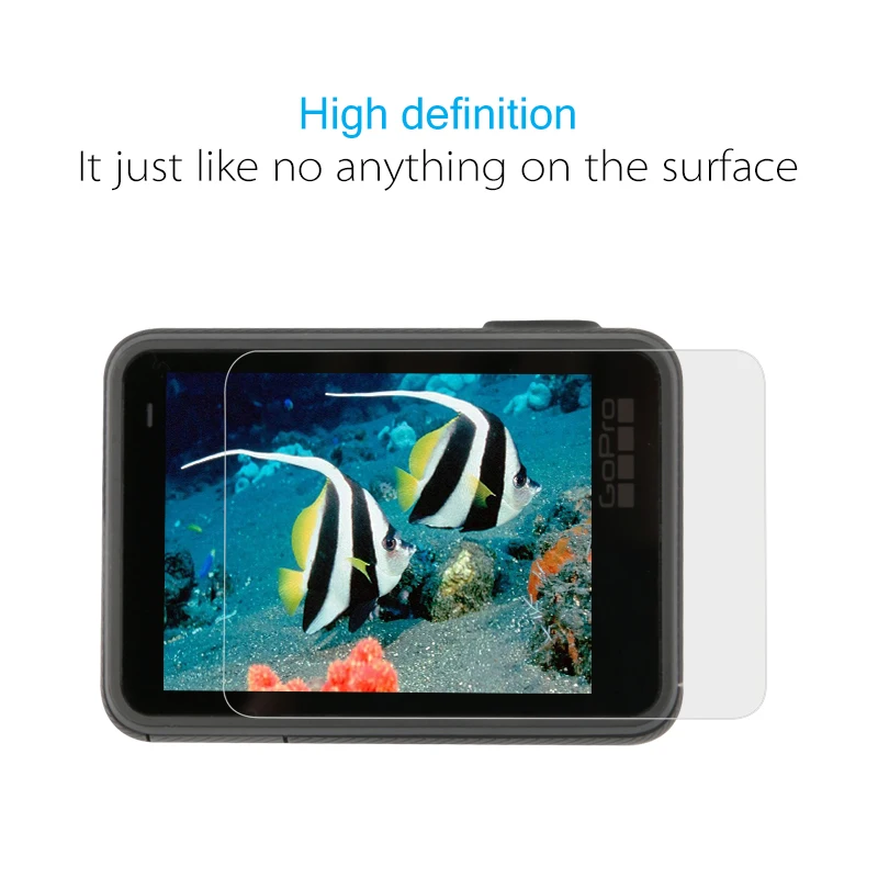 1 шт. пластиковая стеклянная Защитная пленка для экрана + HD-объектива GoPro Hero 7 белый