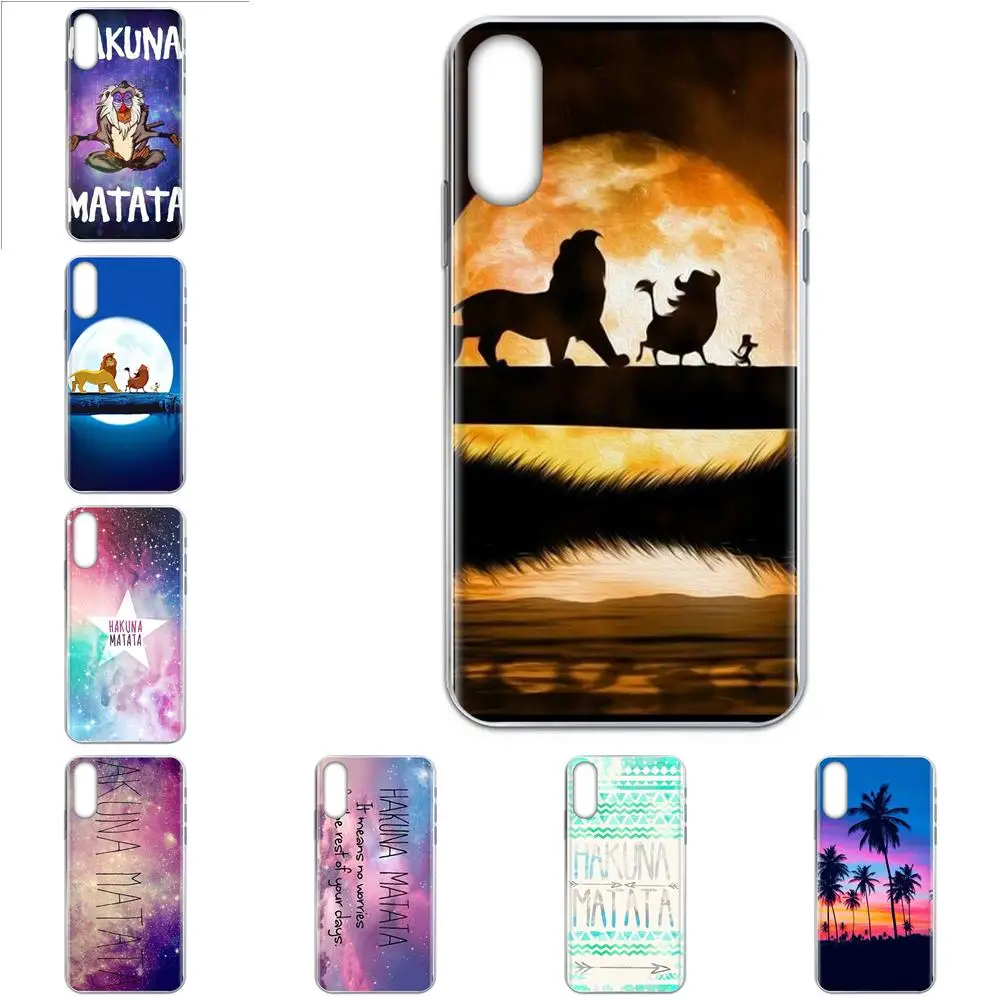 Fundas Infinity Hakuna Matata Lion King для Huawei P7 P8 P9 P10 P20 P30 Lite Mini Plus Pro Y9 Prime P Smart Z 2018 2019|Бамперы| |