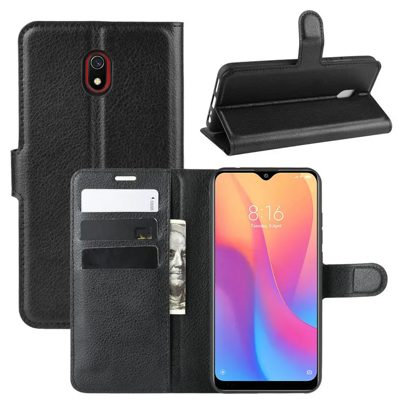 Чехол бумажник для Xiaomi Redmi 8A чехол телефона 8 32 ГБ 64 кожаный флип оболочка