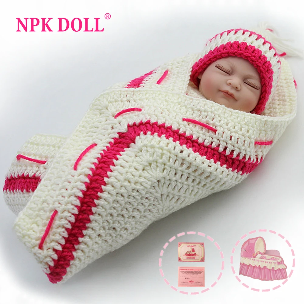 NPKDOLL 10 дюймов мини реборн кукла девочка игрушки африканская американская Кукла