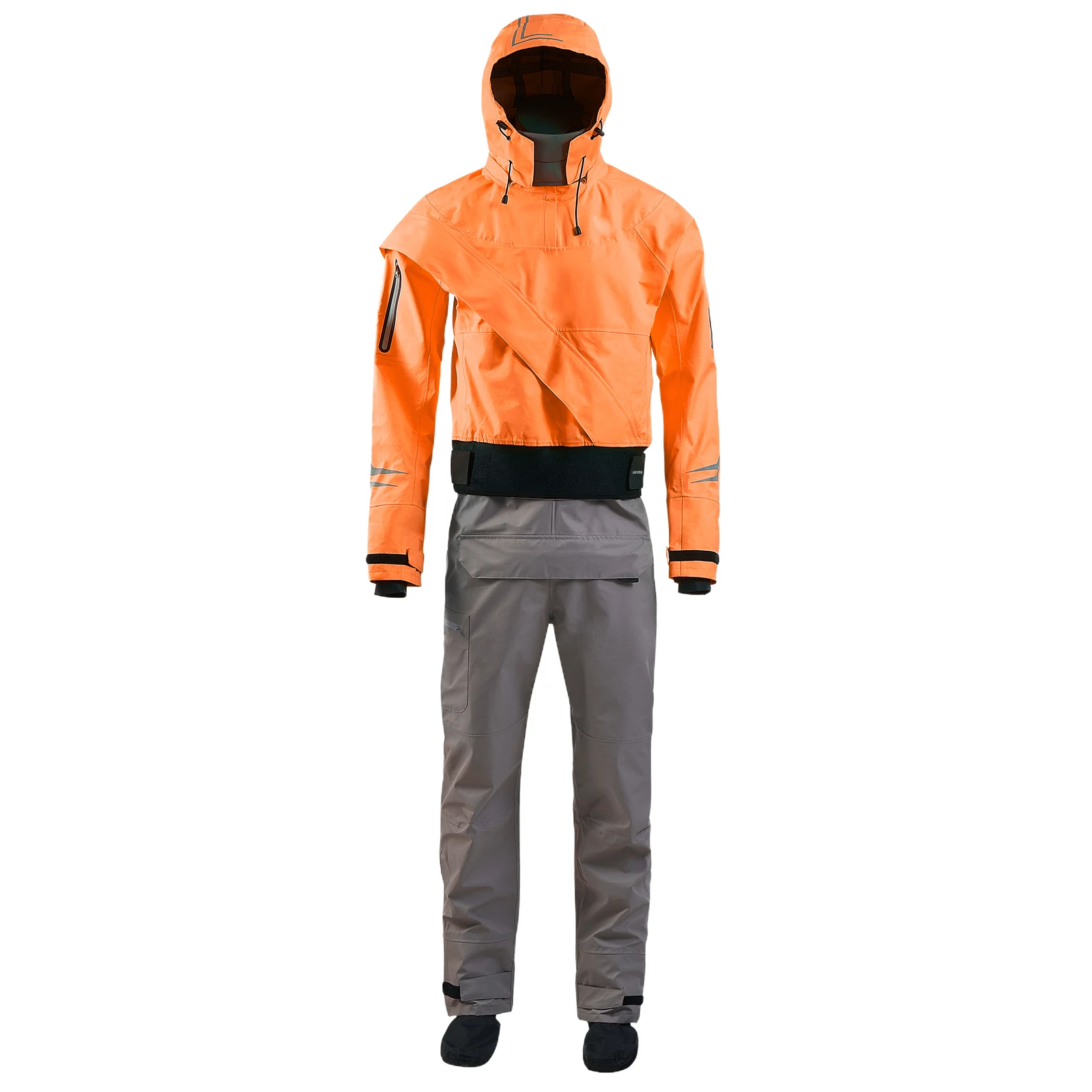 LKVER drysuit Oeko-Tex Pro тканевая нейлоновая Водонепроницаемая молния латексная