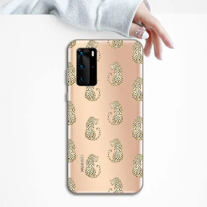 

lovely tiger Phone Case Transparent for huawei honor P 40 30 20 lite Pro 10 i 8 9 x p smart 2019