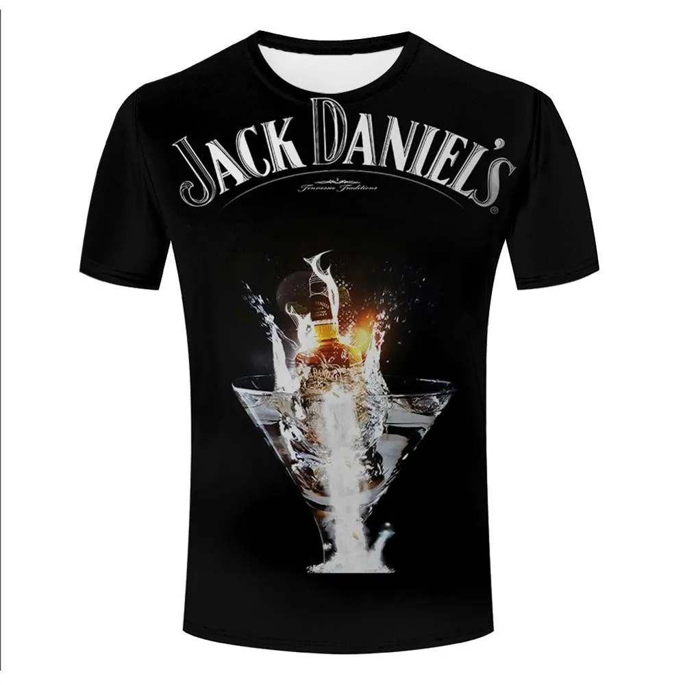 

2021 latest hot sale rock letter printed t-shirt men's fashion t-shirt fun casual 3DT summer factory direct sales