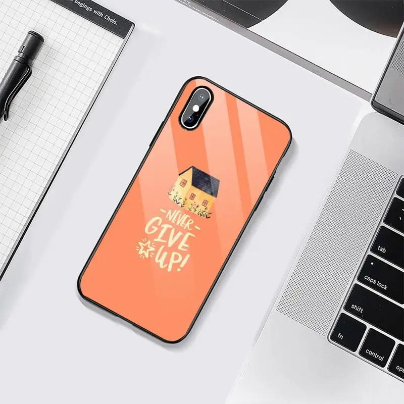 

Funny cartoon landscape girl Phone Case Tempered glass For iphone 6 6S 7 8 plus X XS XR 11 12 mini PRO MAX