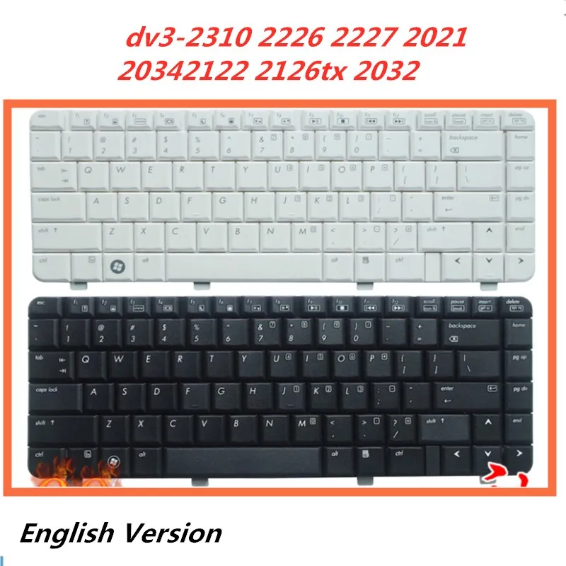 

Английская клавиатура для ноутбука HP dv3-2310 2226 2227 2021 2034 2122 2126tx 2032, сменная Клавиатура для ноутбука