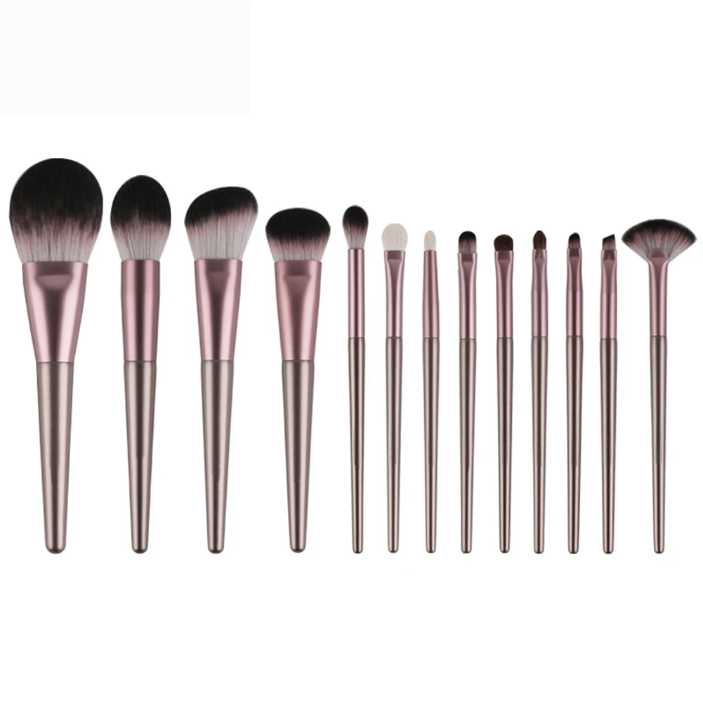 

13pcs Wool Colorful Makeup Brushes Foundation Powder Blush Eyeshadow Eyebrow Concealer Lip Bronzer Sculpting Kabuki Brush Set