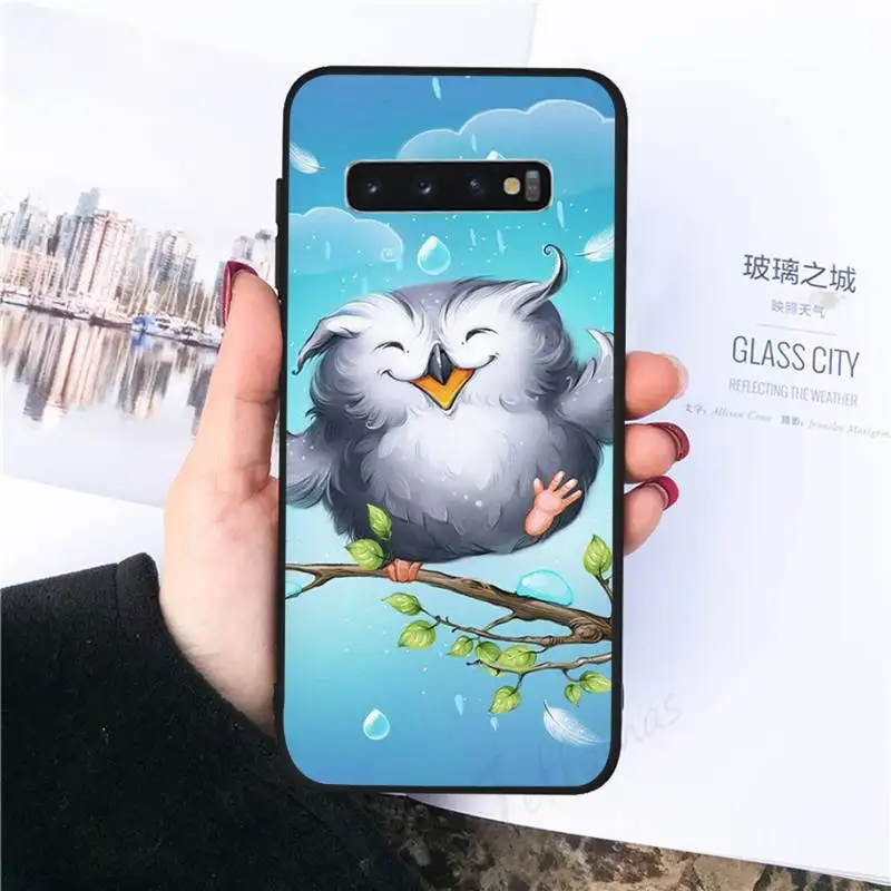 

Cute Owl Lover Cartoon Phone Case For Samsung galaxy S 8 9 10 20 21 30 A 30 50 51 70 note 10 plus Ultra 5g