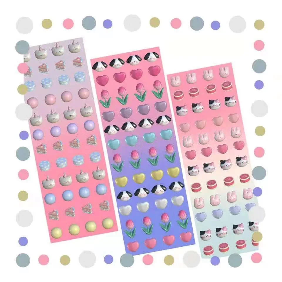 

Корейский Ins тюльпан мультфильм лазерная фотография DIY ручное украшение Материал Kawaii счастье ручная наклейка