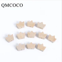 diy 50pcs natural color crown wood chips handmade custom environmentally decorations crafts kids educational toys accessories