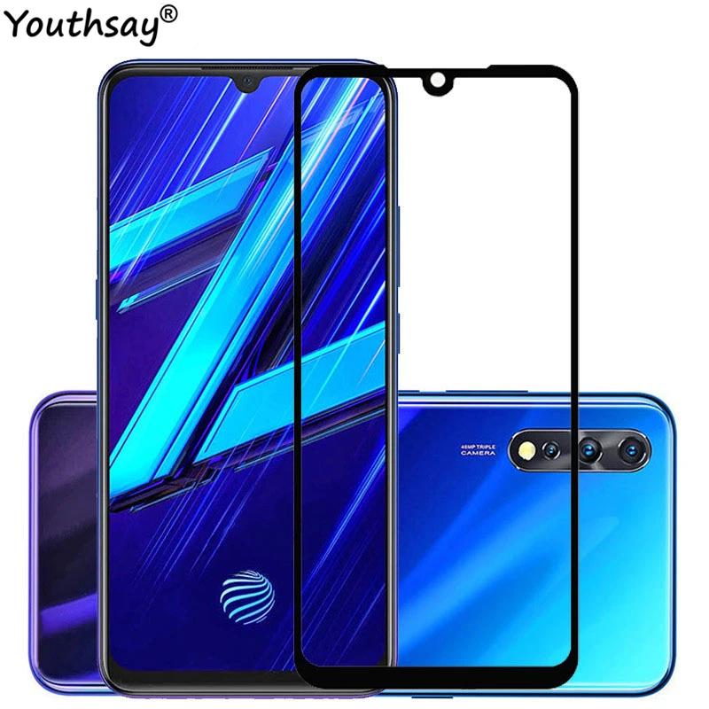 2 uds de vidrio para Vivo Z1x pegamento total cobertura Protector de pantalla del tel&eacute;fono de cristal para Vivo Z1x pel&iacute;cula Vivo Z1x de 6,38 pulgadas Youthsay-1