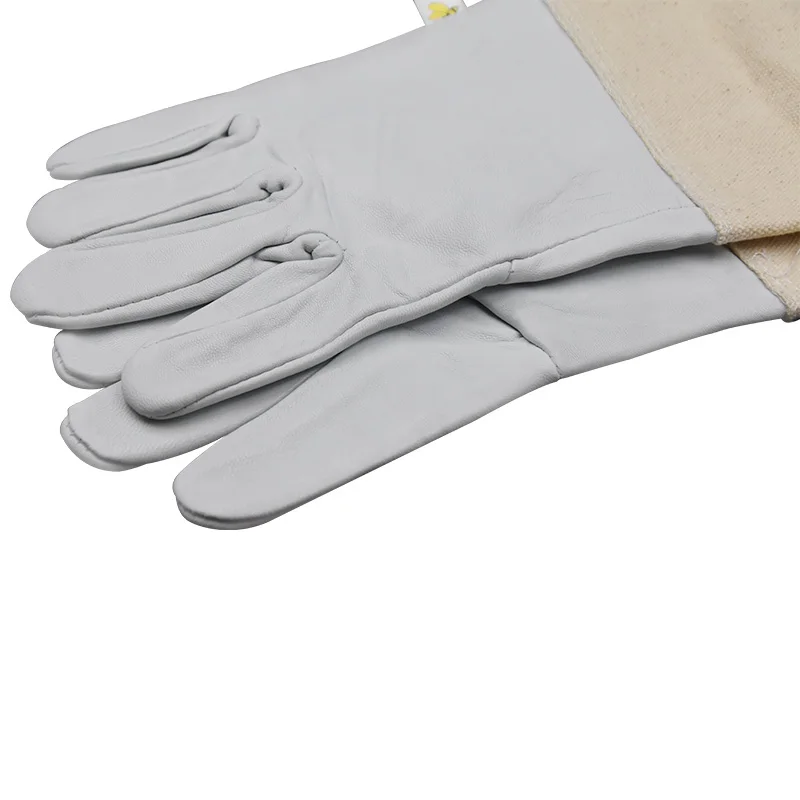 Beekeeping Prevent Gloves For Beekeeper Protective Mesh Fabric Sleeves Ventilated Professional Sheepskin Canvas Anti Bee Tools | Дом и сад