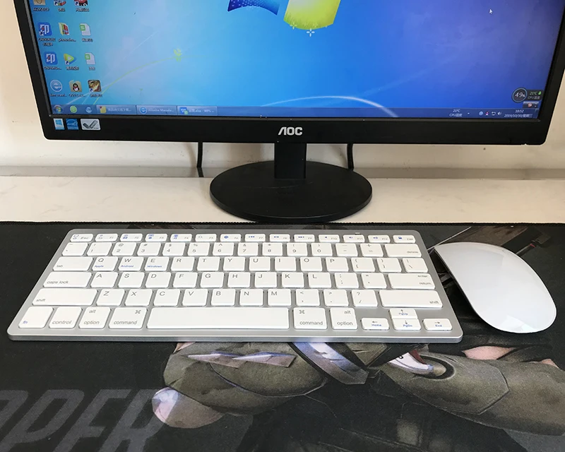 Mouse and Keyboard Bluetooth Magic mouse, 2 USB 2,4G, Беспроводная игровая мышь, тонкая сенсорная мышь для Apple, стиль, настольный компьютер, ноутбук, офисные мыши G - Цвет: Mouse and Keyboard
