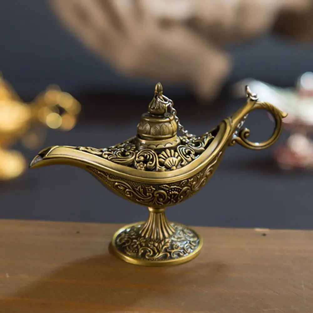 

Metal Crafts Wishing Lamp Aromatherapy Stove Home Creative Decoration Gifts