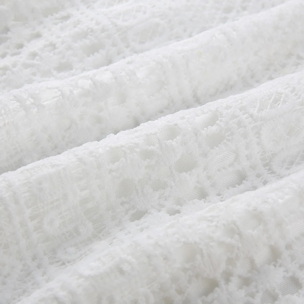 

Elegant Lace White Dress Women Summer Sexy Sleeveless Deep V Lace Fishtail Bodycon Midi Dress Vintage Bandage Party Dresses Robe