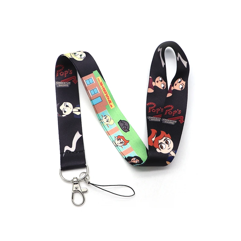 Ривердейл черный ремешок для брелка ID карты пропуск мобильный телефон держатель