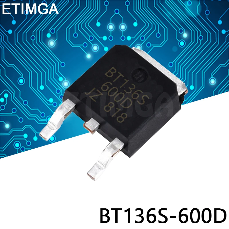 

10PCS/LOT BT136S-600D BT136S600D TO-252 Transistor To252 Sot-252 Good Quanlity
