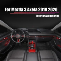 for mazda 3 axela 2019 2020 interior accessories door dashboard console air oulet trim sticker cup holder frame