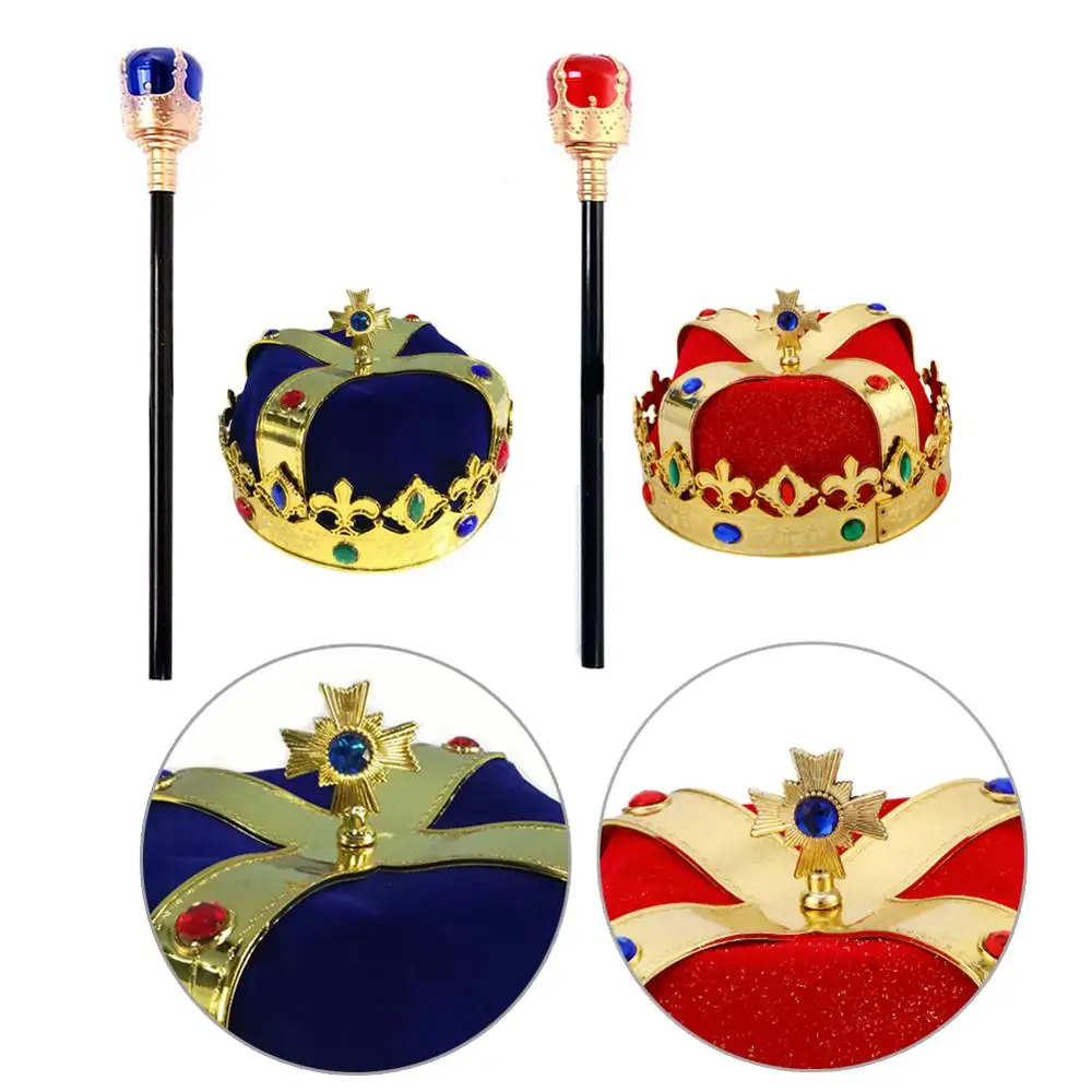 Королевская корона скипетр шляпа Хэллоуин шоу Маскарад украшения косплей