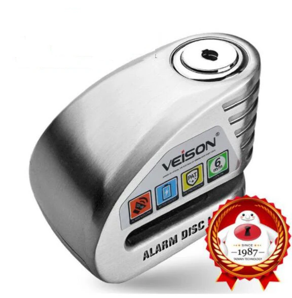 Водонепроницаемый Противоугонный замок для мотоцикла 130 дБ Предупреждение ющий