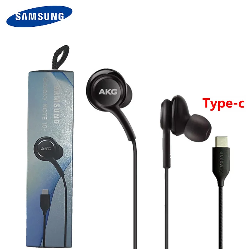 

Original Samsung Earphones EO-IG955 Type-c In-ear Mic Wire Headphone for Galaxy AKG samsung note10/note10+ Note20 S20/21наушники