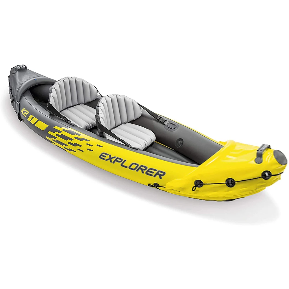 

kayak fishing inflatable boat rubber boat Outdoor two person canoe