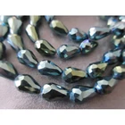 Хрустальные бусины BEAUCHAMP 8*11 мм, 10 шт., граненые висячие серьги-подвески в форме капли, аксессуары сделай сам