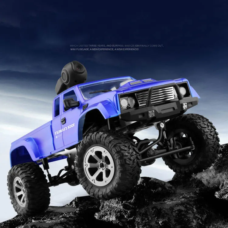 Радиоуправляемый автомобиль 1:16 внедорожный грузовик FY002B 2,4 GHZ 1/16 4WD SUV Pickup Trucks WiFi FPV 0.3MP автомобиль Camion WiFi RTR игрушки для снежного скалолазания