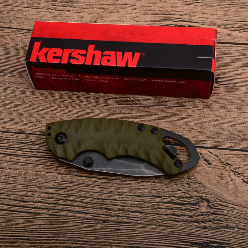 Складной карманный охотничий нож Kershaw 8cr13 с алюминиевой ручкой тактические ножи