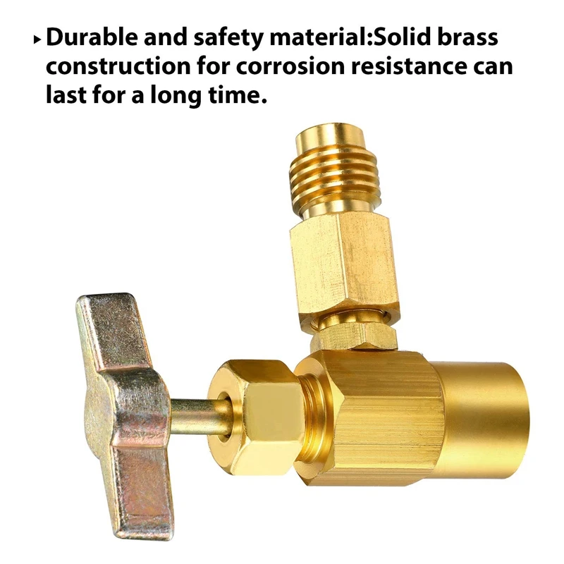 Диспенсер для хладагента R134A 3 шт. резьбовой клапан открывалка бутылок с