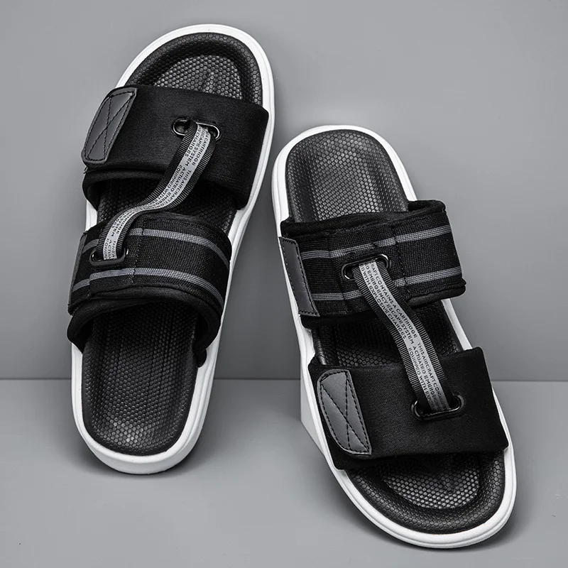 Сандалии мужские с закрытым носком пляжные спортивные пробковые вьетнамские