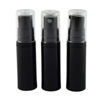 5ml black airless pump lotion sprayer bottle 5cc refillable mini beauty airless sprayer container with clear cover