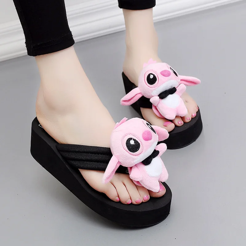 Модные сандалии и тапочки на платформе для девочек с героями Диснея